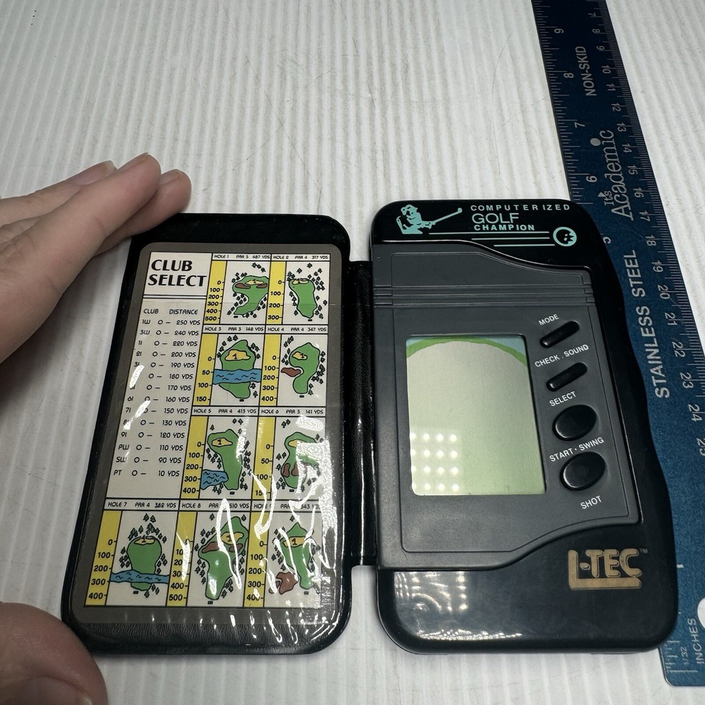 Computerized Golf Champion Handheld Electronic Game For Parts Or Not Working