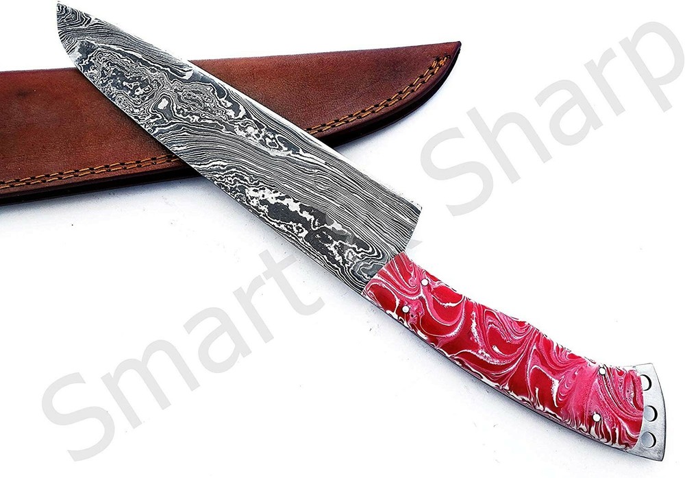 Custom Handmade Damascus Chef Knife/Kitchen Knife SS-17145