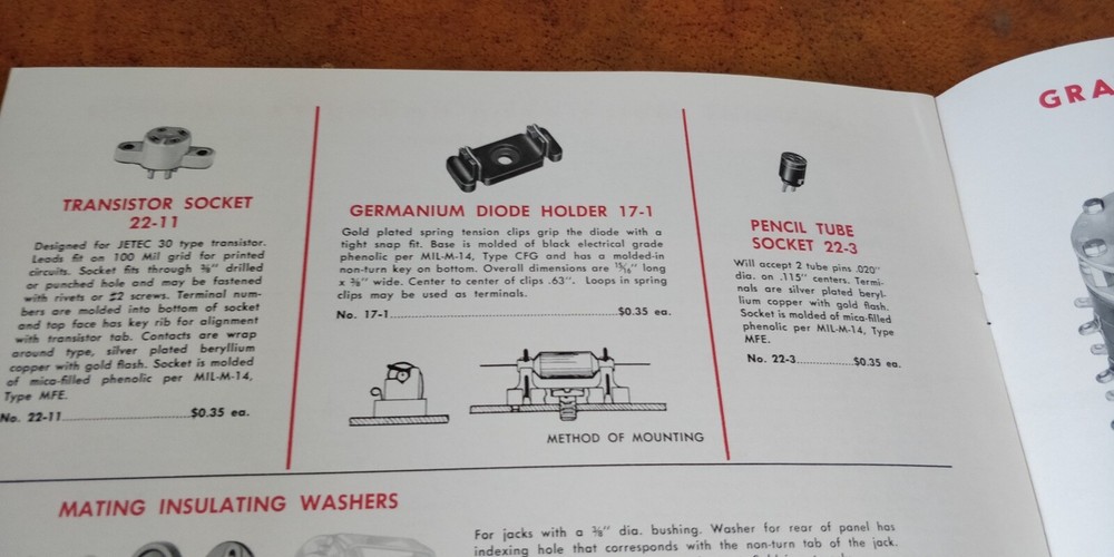 1950's Grayhill ~ Catalog M-202 ~ Miniature Electronic Components
