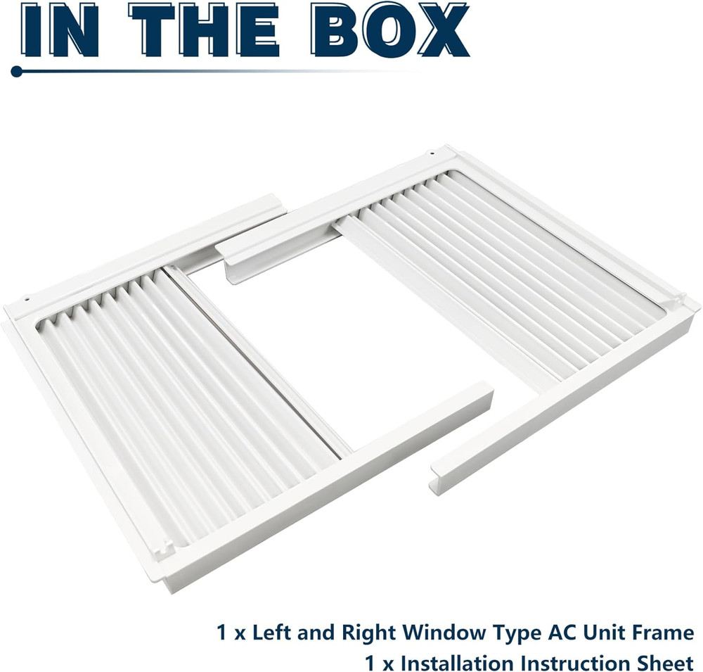 Window Air Conditioner Side Panel with Frame,AC Insulation Side Panels Curtain K