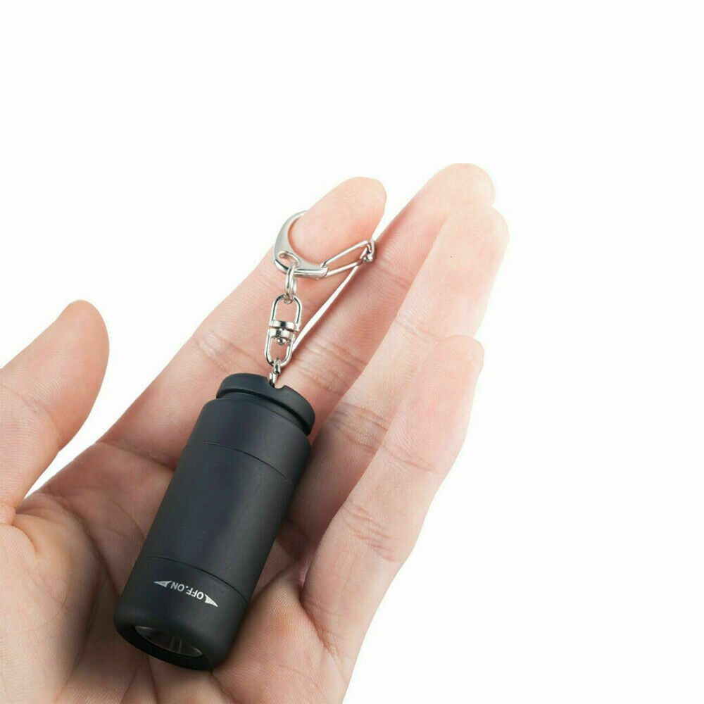 1pc Mini USB Rechargeable Torch LED Light Flashlight Lamp Pocket Keychain Torch