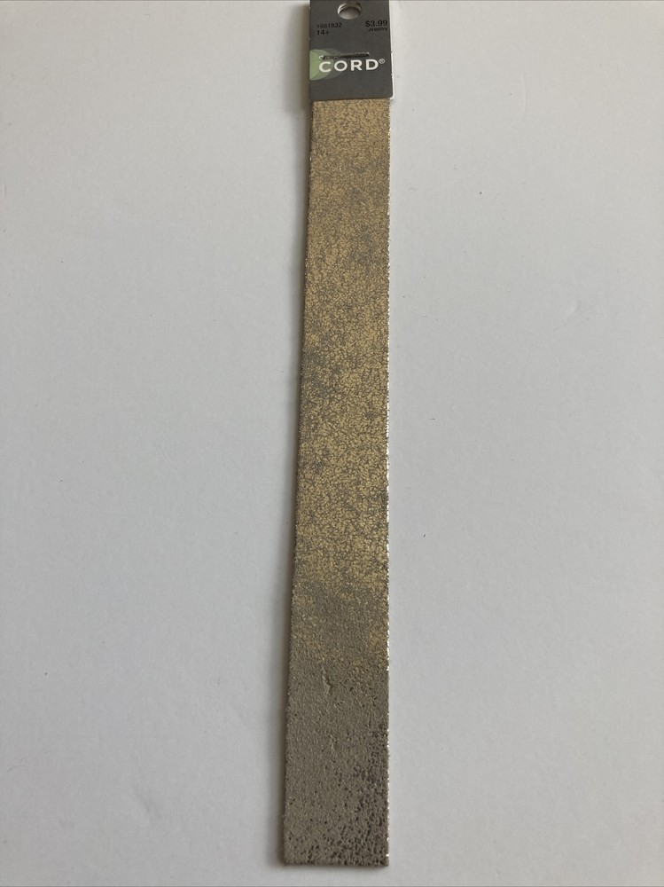 Sand Platinum Crackle 1” Leather Inlay