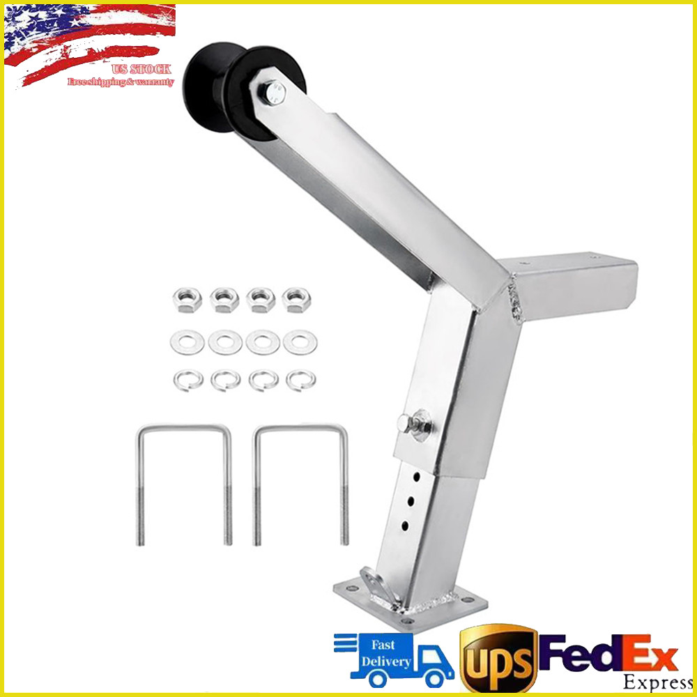Boat Trailer Winch Post w/Roller,Fits 3"x4" Frames,Multiple Height Adjustments