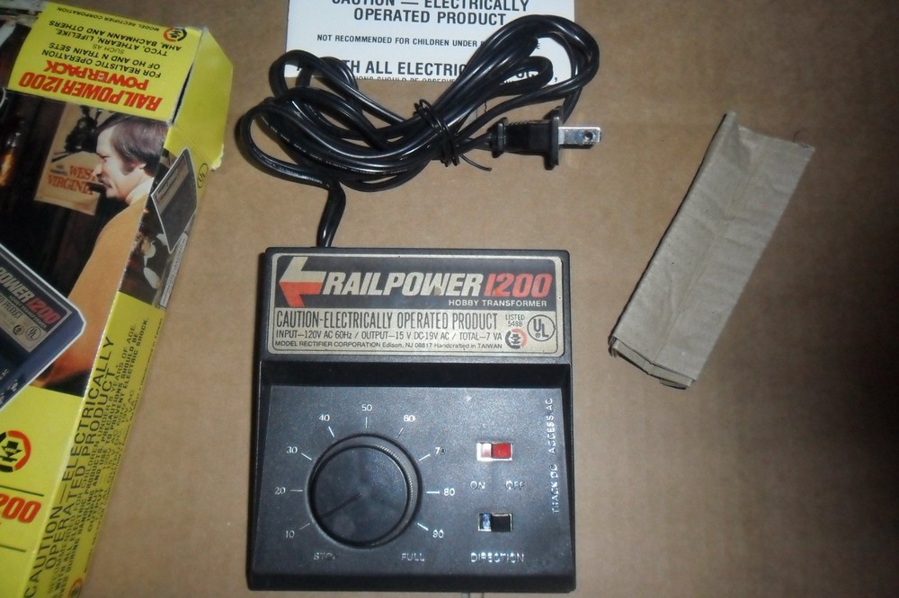 MRC Railpower Rail Power 1200 Power Pack Model Train Controller