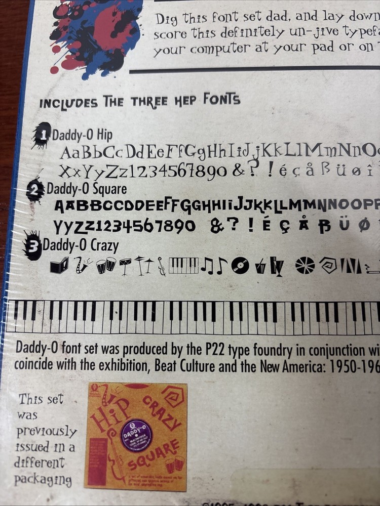 Daddy-O “Computer Font Set” - 3.5 Disk MAC ***Sealed