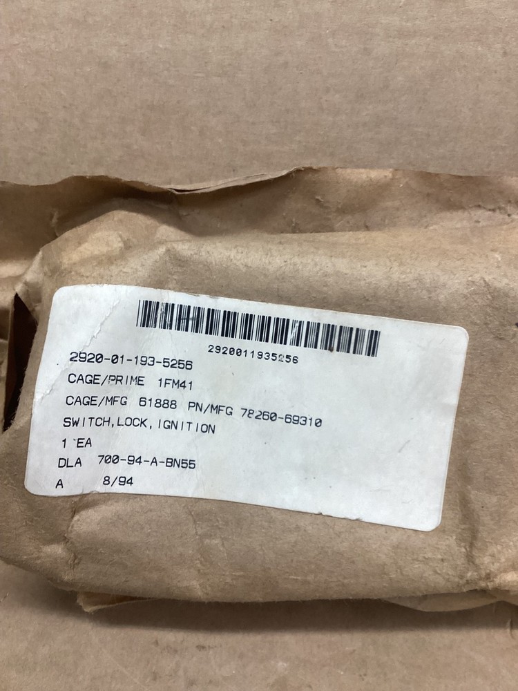 switch lock, Ignition/TCM America/Pollackpn#0 309 0242