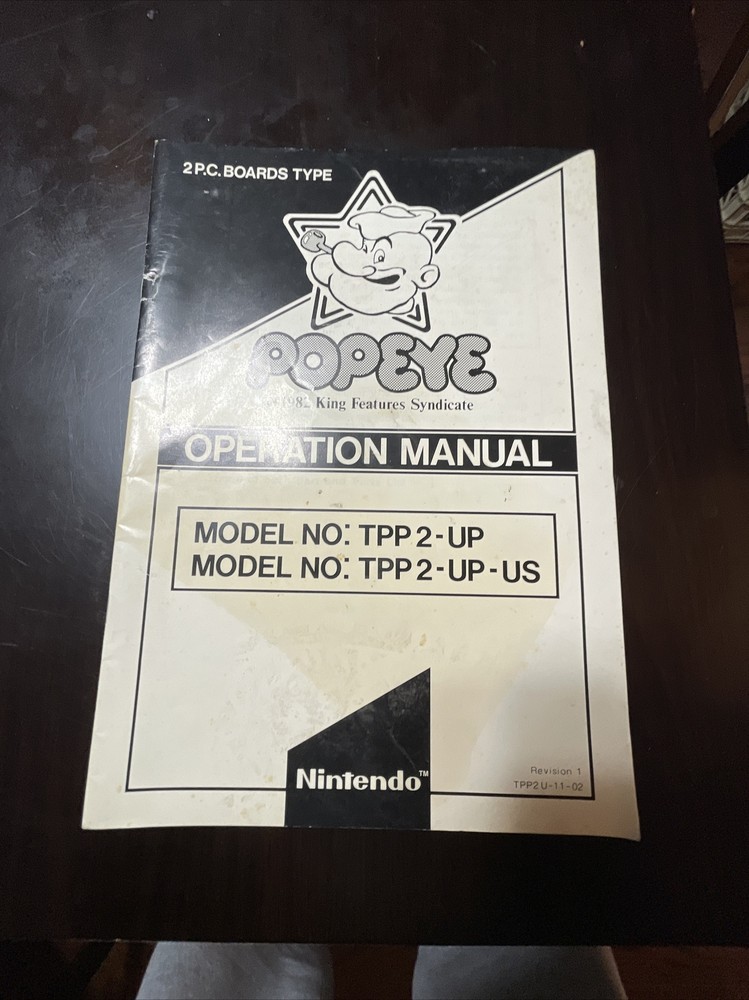 Nintendo’s Popeye Operation Manual
