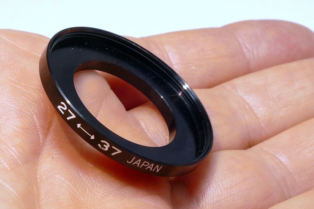 27mm to 37mm Step Up lens ring adapter screw in threaded