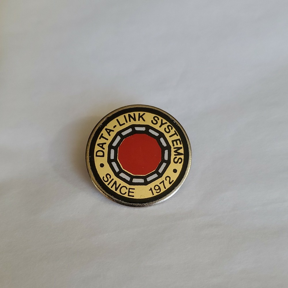 Data  Link Systems Since 1972 Lapel Pin Computer Consultants