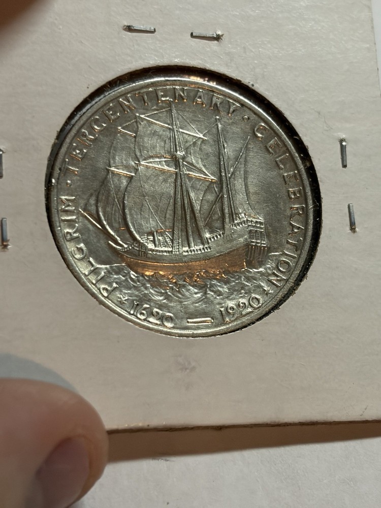 1921 Pilgrim Half Dollar UNC Detail Better Date