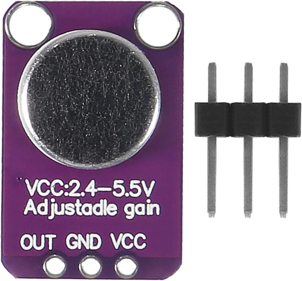 3 Pieces Electret Microphone Amplifier Module MAX4466 Adjustable Gain Blue...