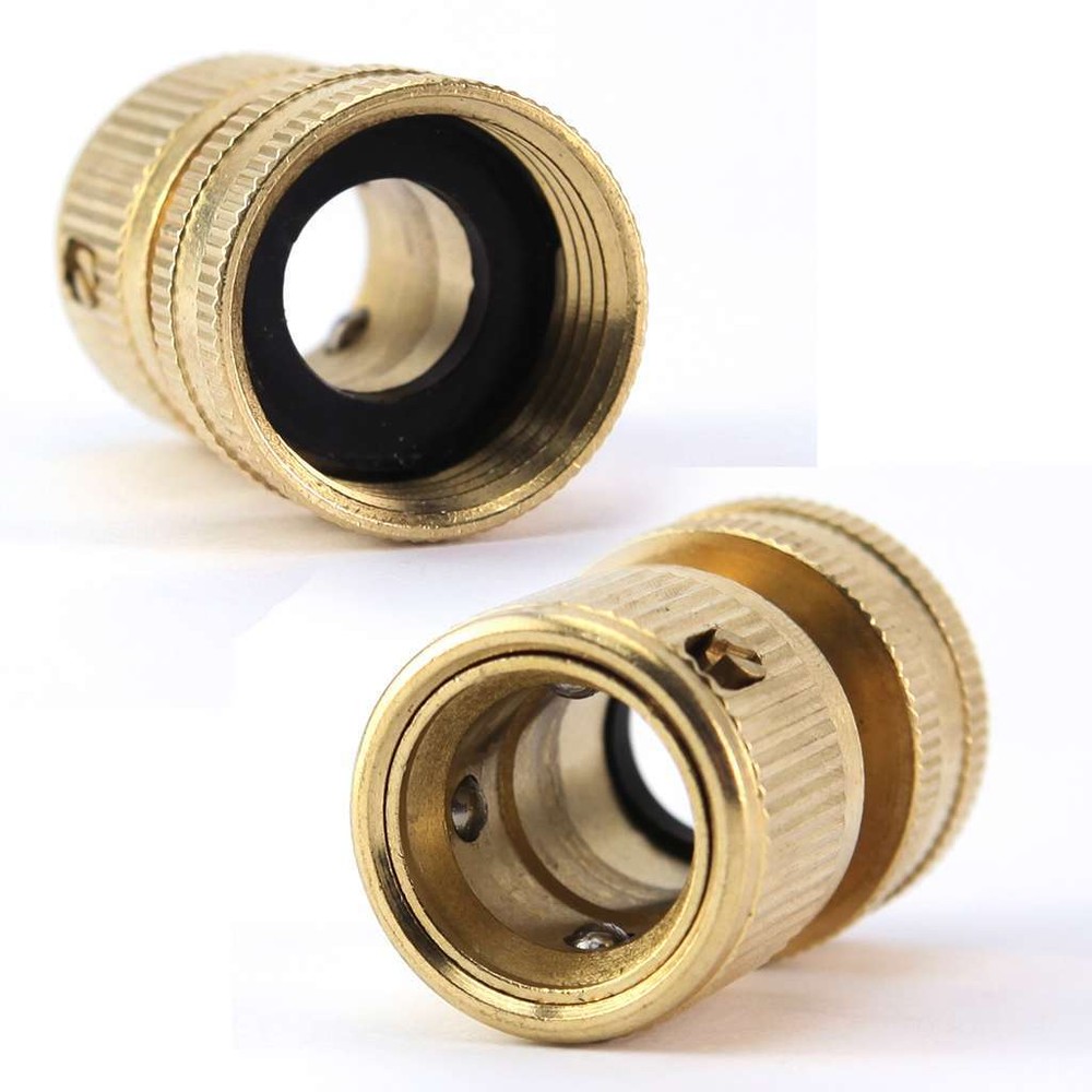 3/4'' Garden Hose Quick Connect Solid Brass Quick Connector Garden Hose Fitting