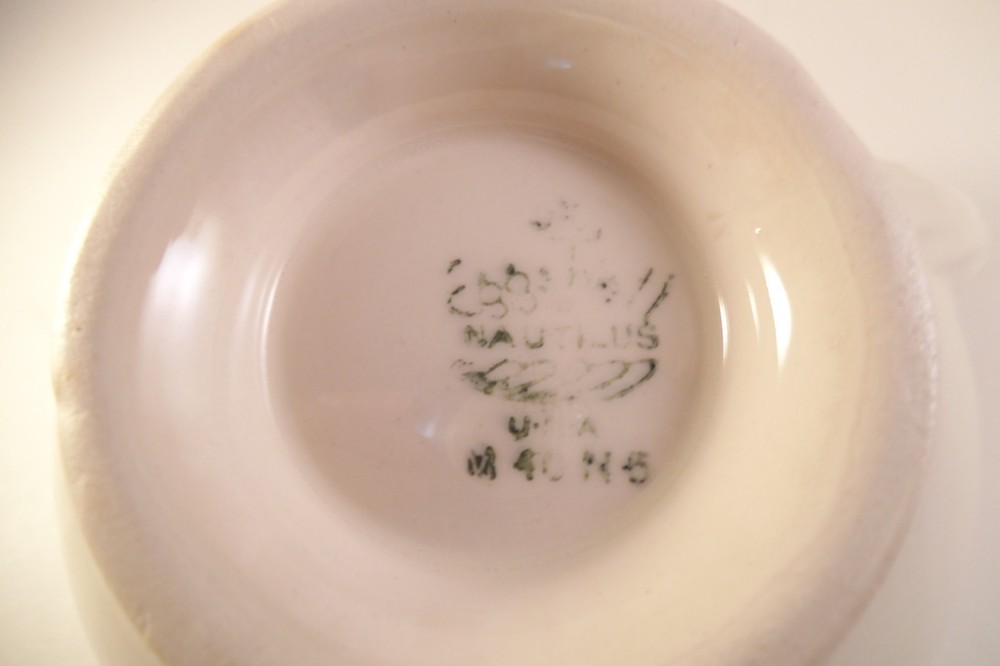 Homer Laughlin Eggshell Nautilus Silver Laurel Creamer