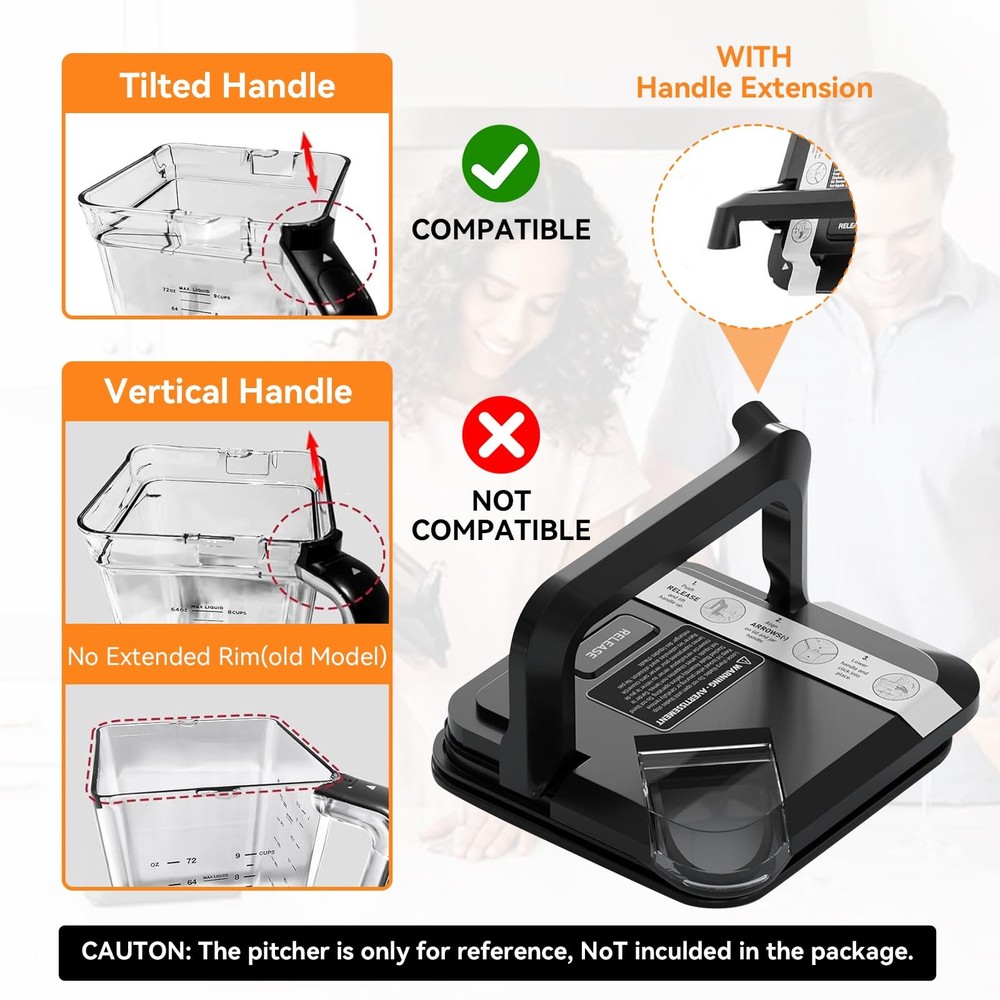 Replacement Locking Lid for Ninja,with 72oz Lid, ‎Locking