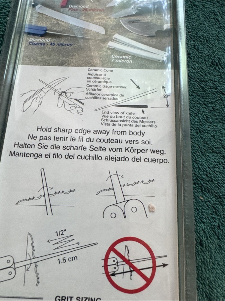 DMT Diafold Diamond Knife Sharpener Serrated Ceramic