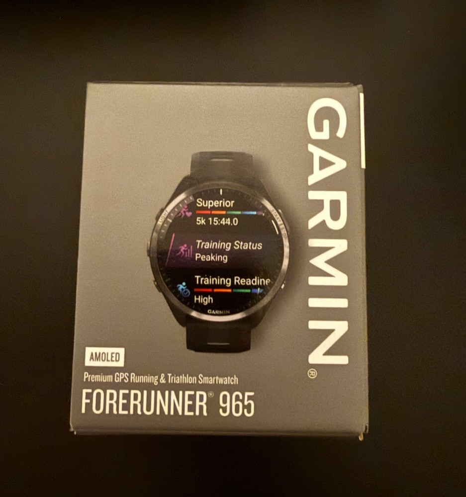 Garmin Forerunner 965 AMOLED black smartwatch