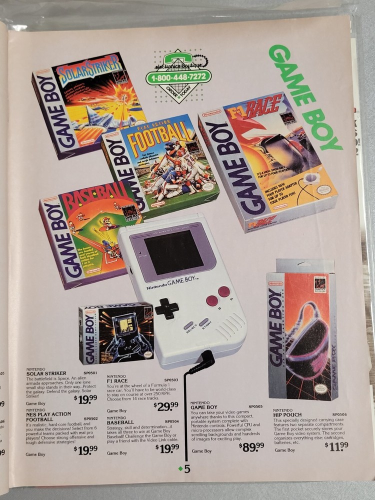 Electronics Boutique Spring Mail Order Catalog (1991) Pre-Owned VG Condition