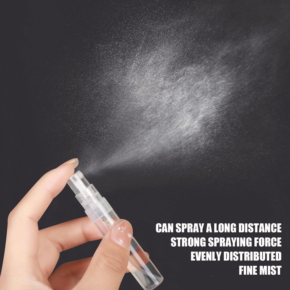 60PCS 5Ml Mini Spray Bottle, Mini Clear Plastic Spray Bottle Empty, Fine Mist Re