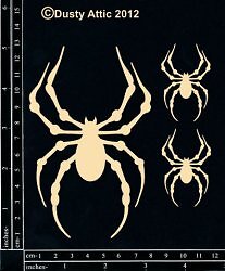 Dusty Attic Chipboard - Spiders #2, DA0114 ~ 4x6
