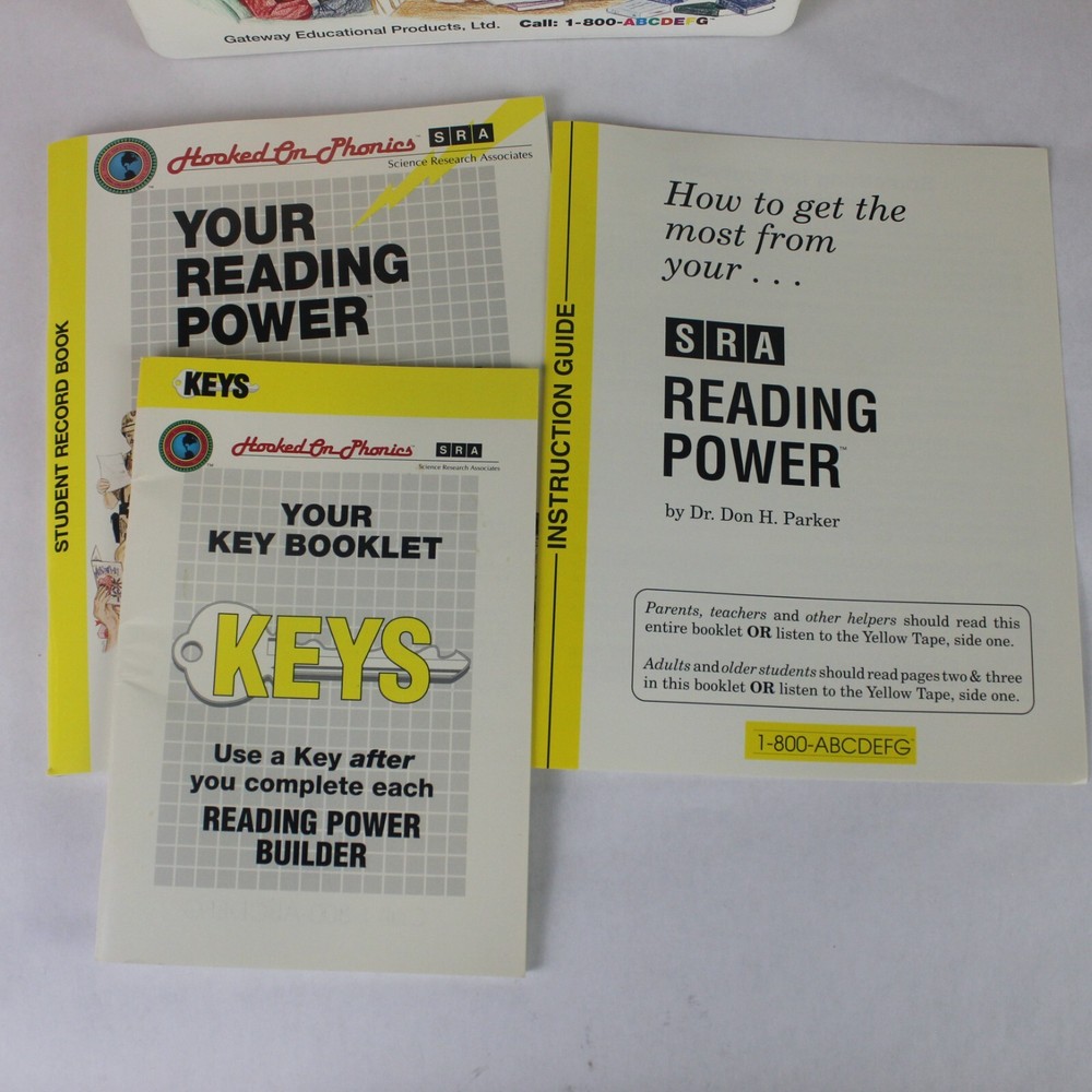 Hooked on Phonics Your Reading Power SRA Learning Set Cassette 1992 Complete