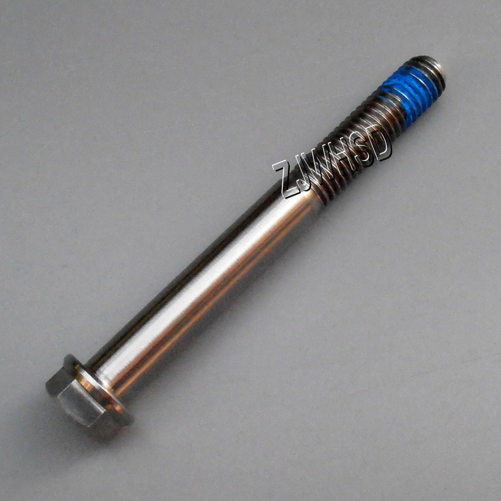 M8 x 70 Ti Titanium Screw Bolt Hexagon Hex Head Flange with Blue ThreadLocker