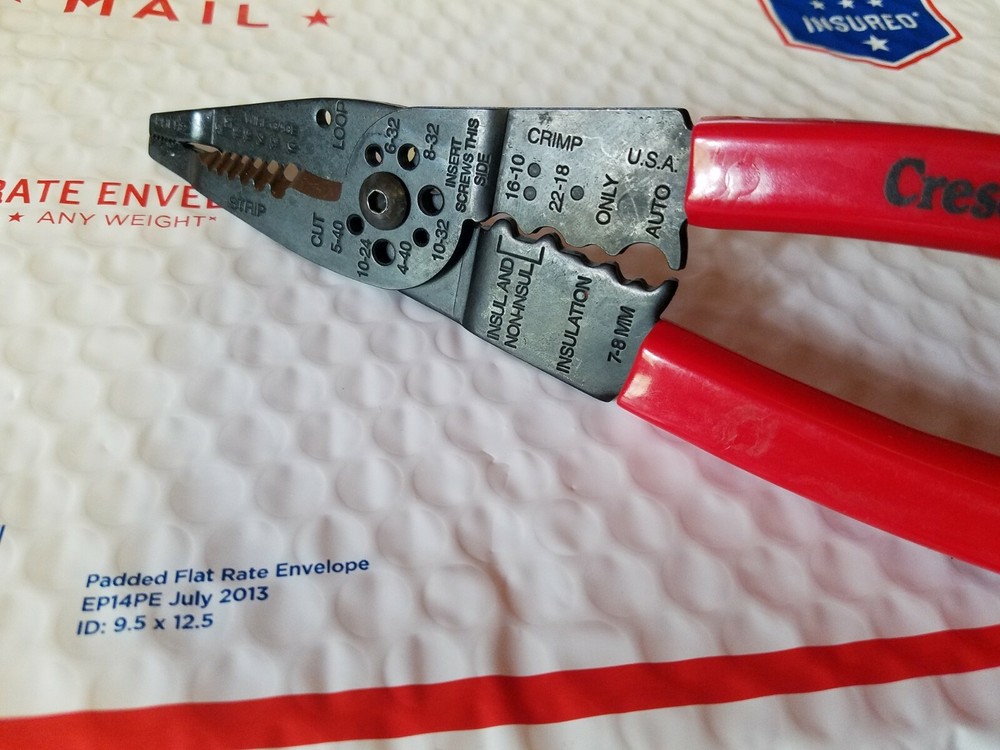 NEW Crescent WS19 8" Wire Strippers/Cutters