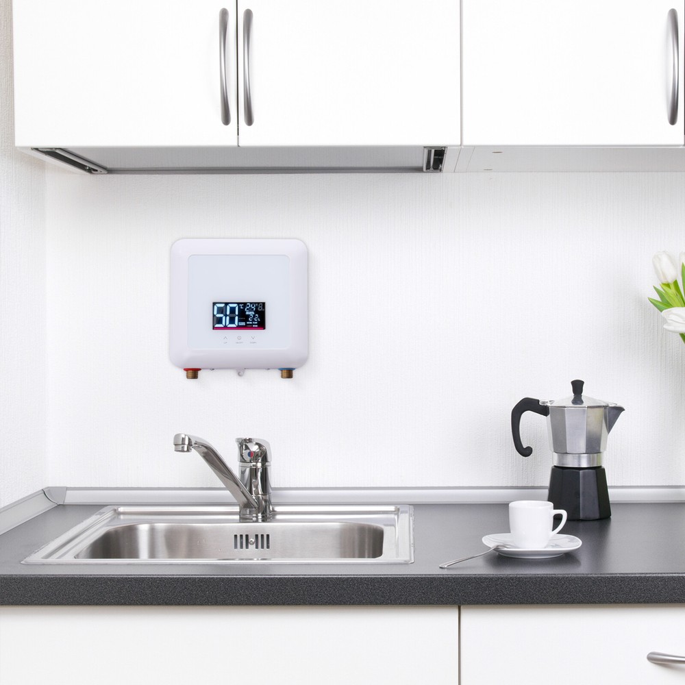 Small Electric Hot Water Heater 5500W Portable Tankless Instant Hot Water Heater