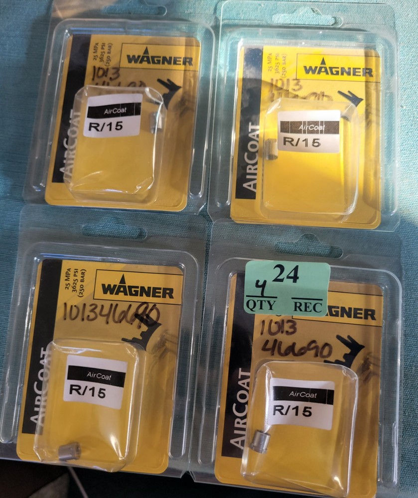 4 Pack - Wagner AIRCOAT nozzle Insert  R/15 #132724