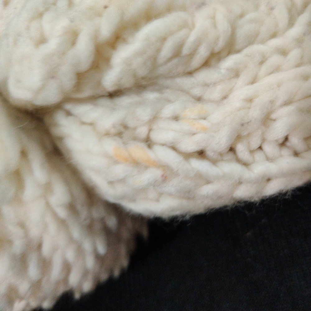 Winter White Handmade Knitted Winter Cap / Hat