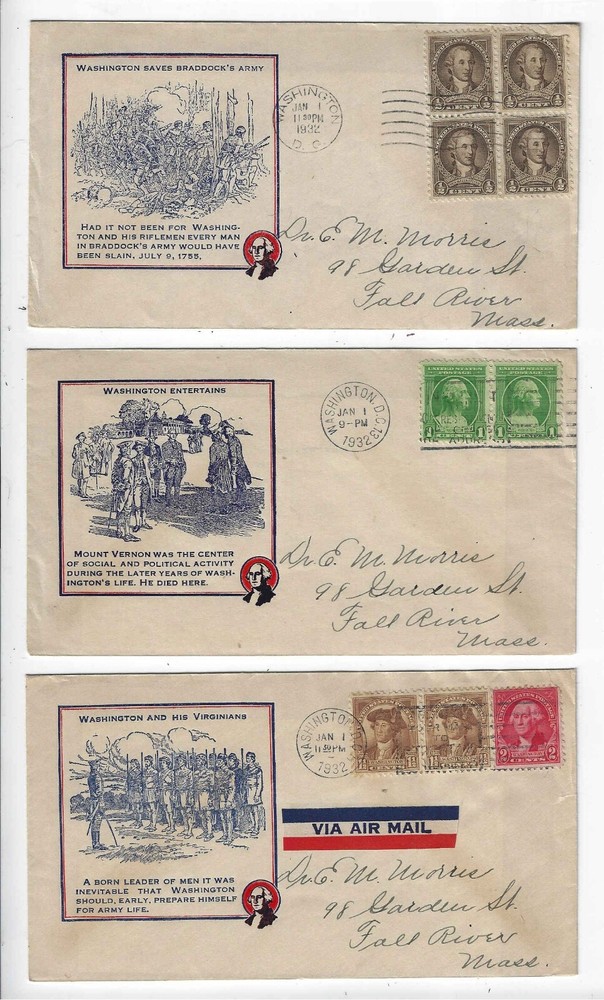 FDC's  #704-15    --    Ioor  --  Washington Bicentennial