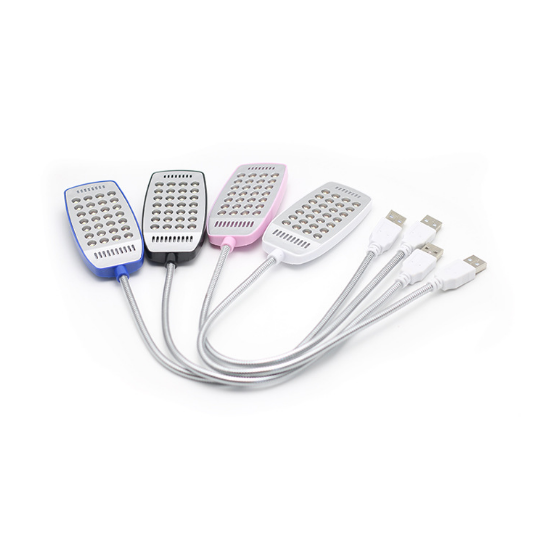 2pcs Mini LED Flexible Book Light USB Night Light Desk Computer Reading Light