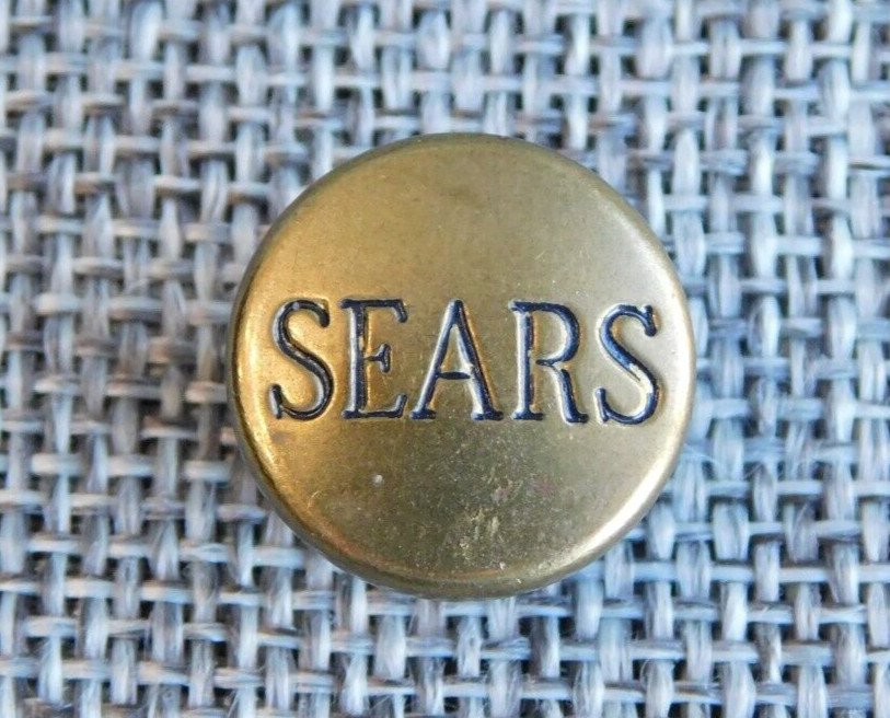 Antique Vtg Uniform Work Stud Button SEars Aprx: 5/8" #213-B