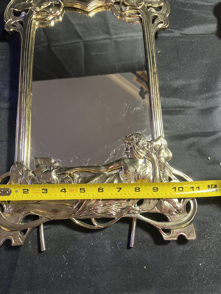Art Nouveau Reproduction Style Table Top Mirror