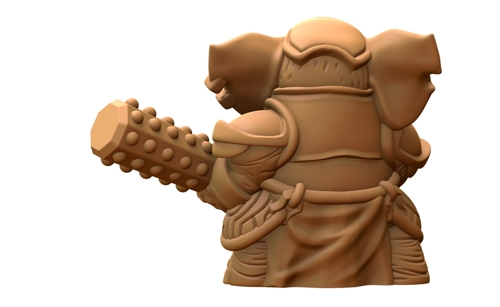 Capsule Chibi - Elefolk Warrior - Elephant Warrior