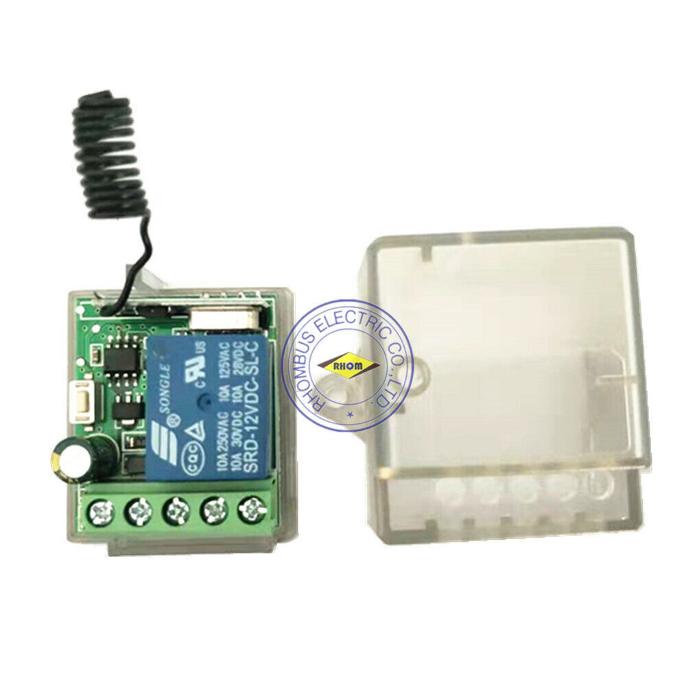Wireless Remote Control Delay Switch System 12V 1CH Transmitter&Receiver 433MHz