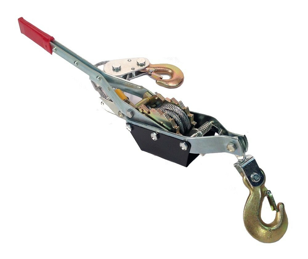 2 Pack - 4 TON WINCH Dual Gear Power Ratcheting Pull System Come-Along Tools