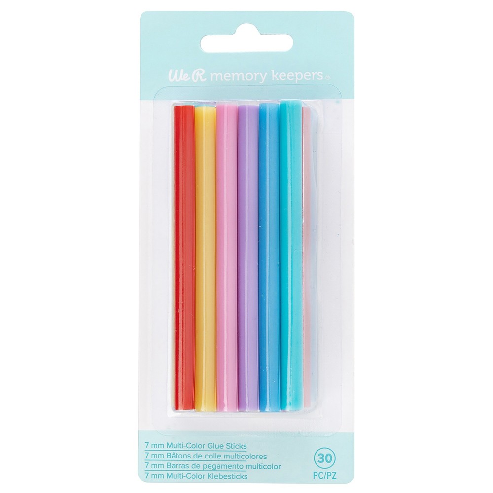 We R Creative Flow Hot Glue Sticks 30/Pkg-Multicolor - 3 Pack