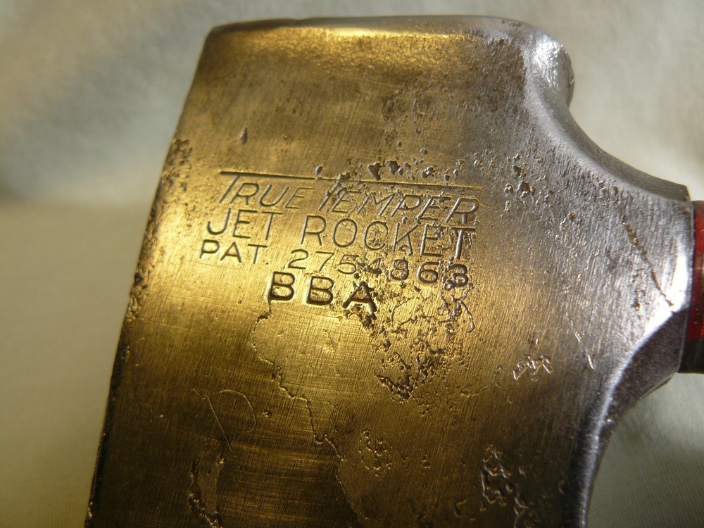 Vtg. True Temper Rocket A16 Claw Hammer & Jet Rocket BBA Hatchet - Black Handles