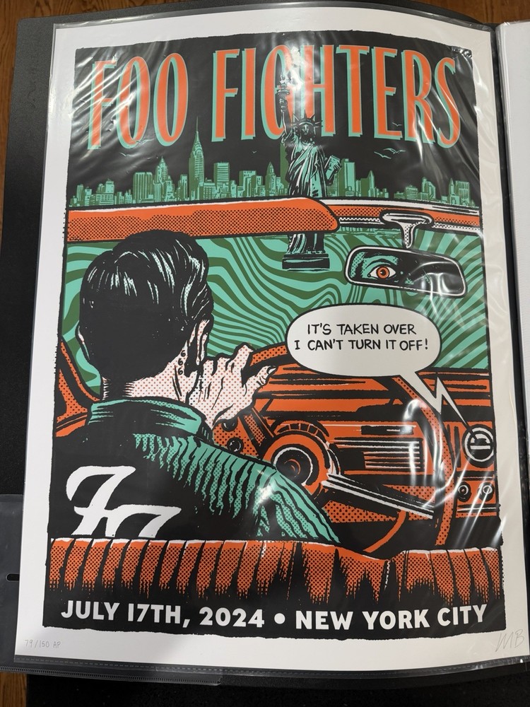 Foo Fighters NYC AP Poster