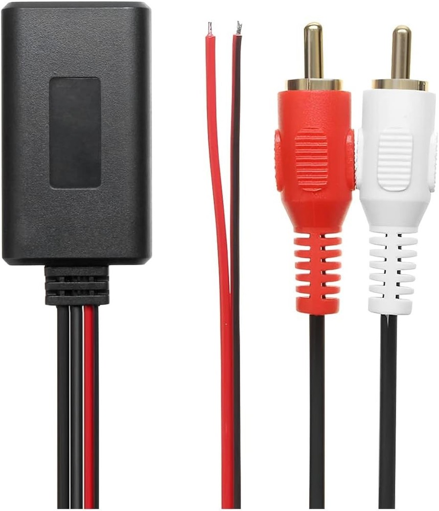 Bluetooth AUX Receiver Car Audio Stereo Module 2 RCA Interface Cable Adapter