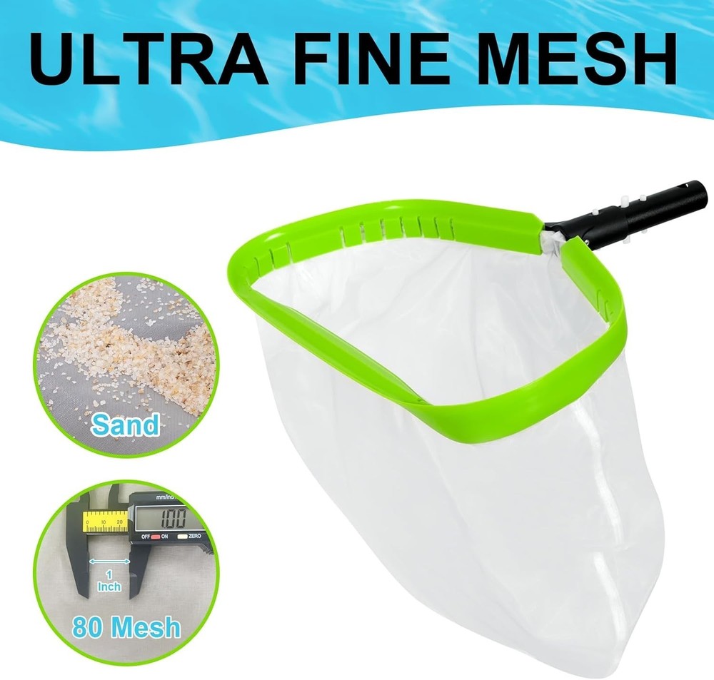Professional Ultra Fine Mesh Pool Leaf Skimmer Net with Aluminum Frame