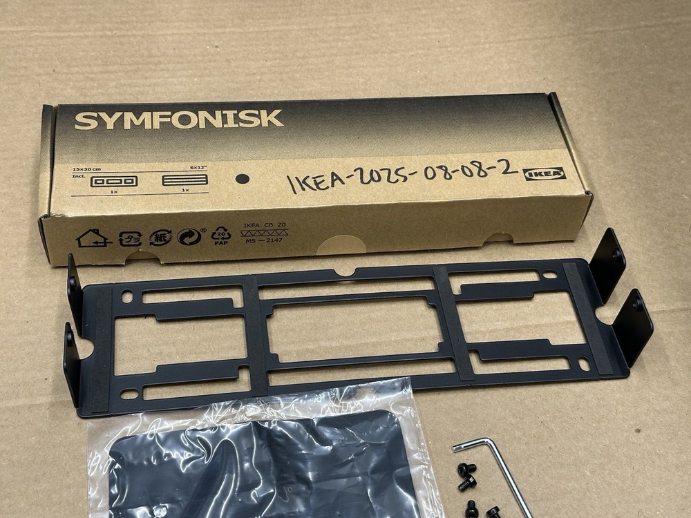 IKEA SYMFONISK Wall Bracket Black - 104.381.71 - NEW