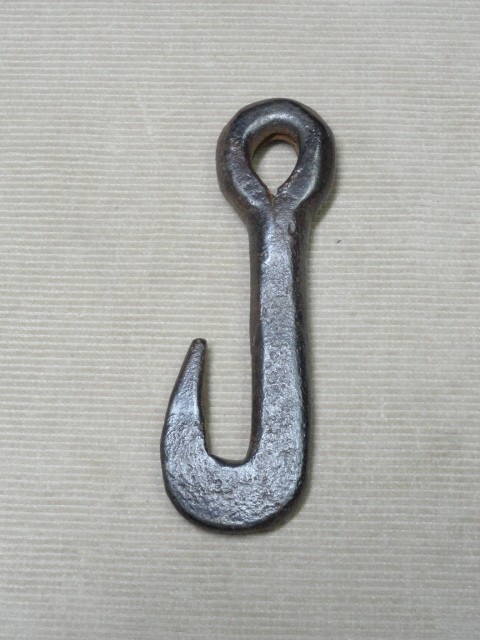 NICE Hand Forged Blacksmith Made Small Size Dainty Hook 'J'