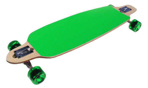 NEON GREEN BAMBOO CRUISER DROP THRU Complete SPEED LONGBOARD 76mm Wheels