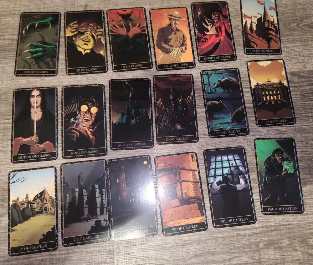 Universal Monsters Tarot Deck 78- Card 4.13x2.56In. New QR Code For Instructions