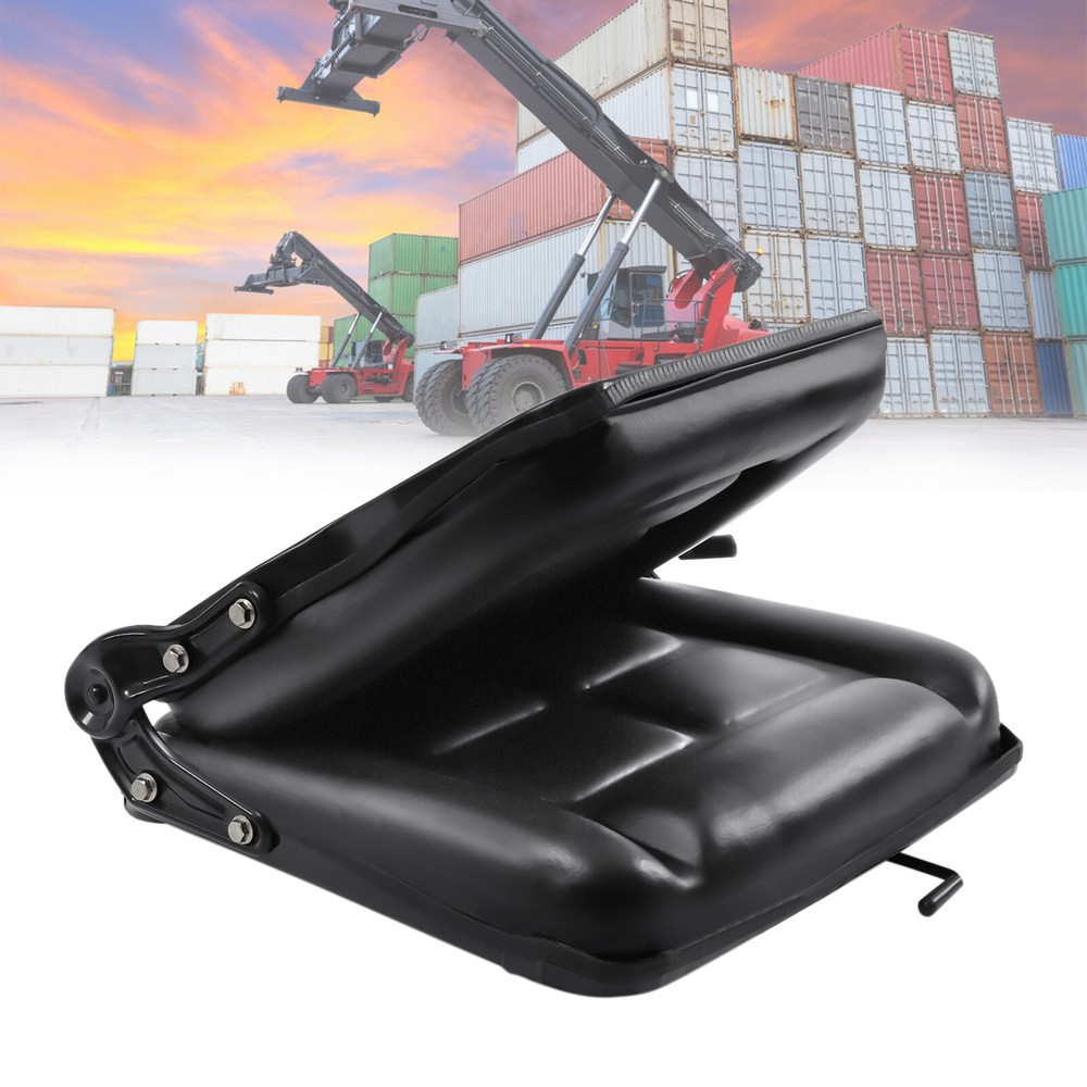 Universal Forklift Seat Foldable PVC Tractor Seat Mower Seat Adjustable Backrest