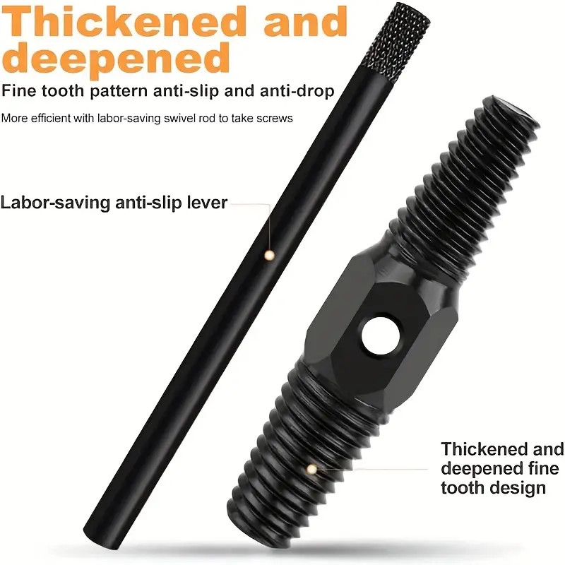 Pipe Screw Extractor Dual-use Water Pipe Screw Removal Tool Broken Bolt Remover