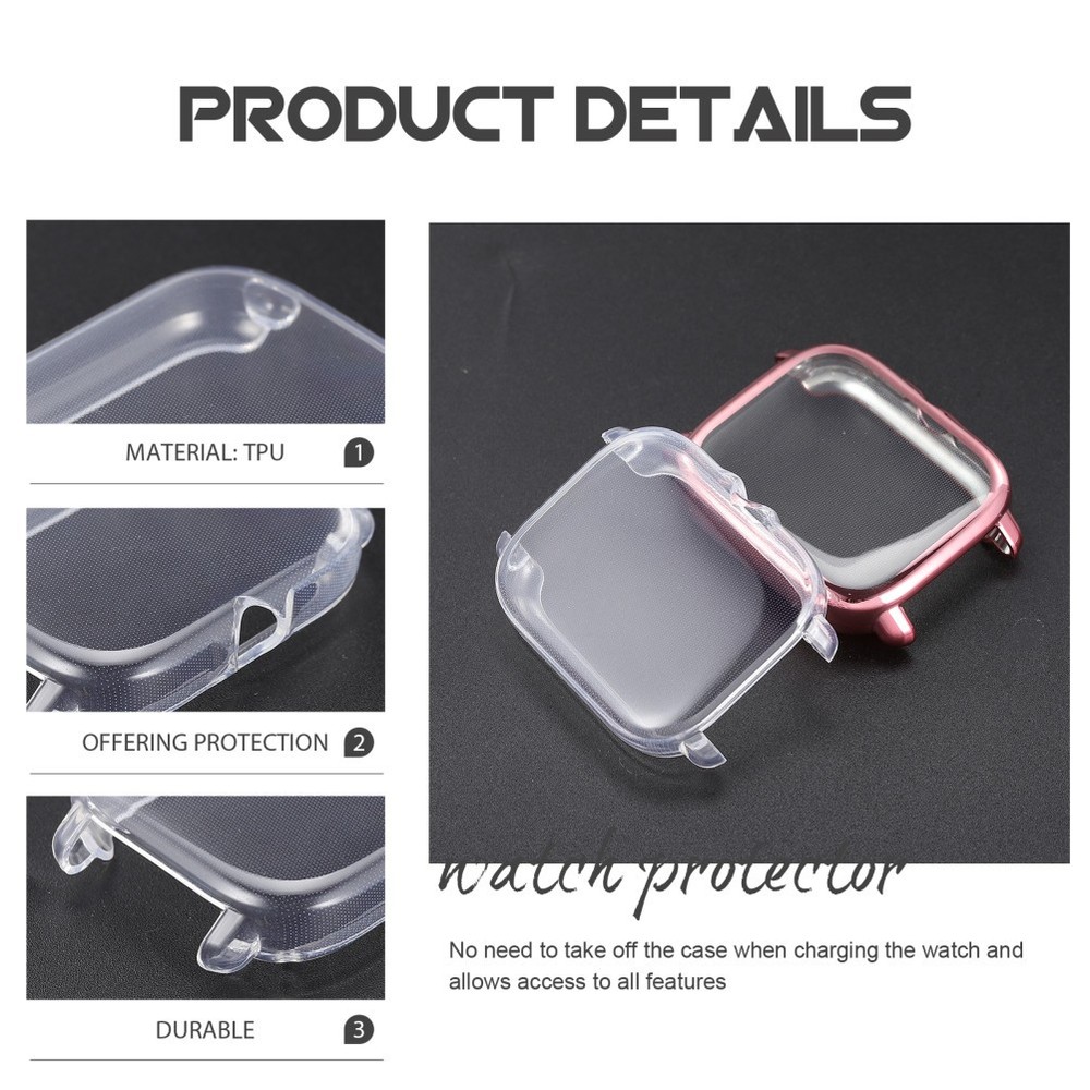 2Pcs Watch Screen Protector Portable Watch Shell Screen Cover Full Case