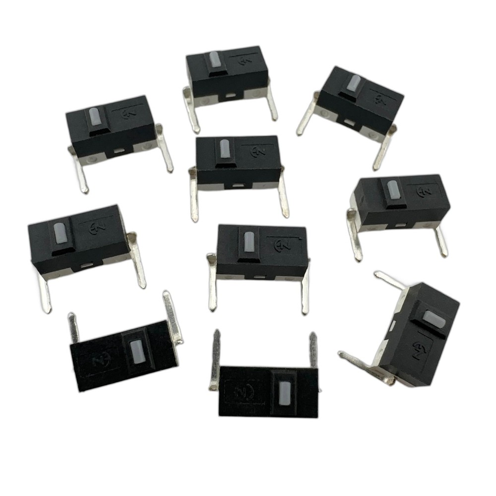10x Left Angle Bent Curved 2-Pin Momentary Micro Switch