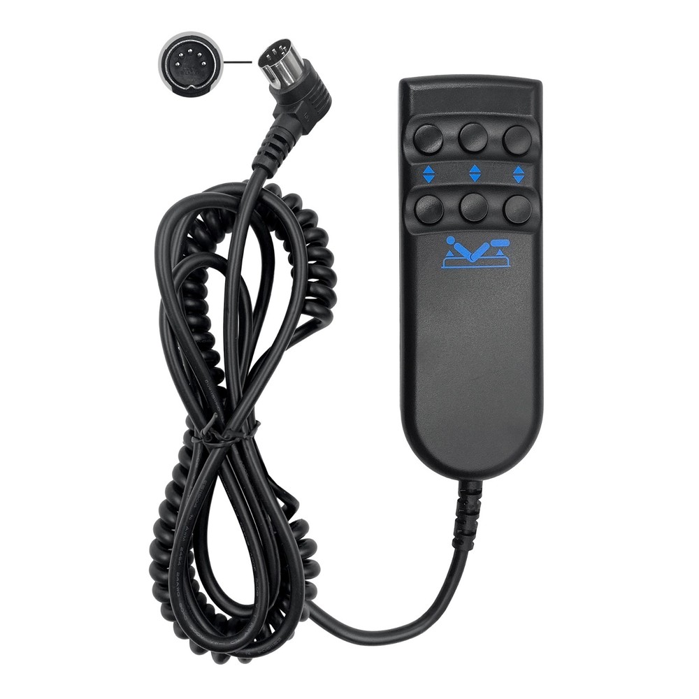 Electric Adjustable Bed 6 Button 5 Pin Remote Hand Control Handset Controller